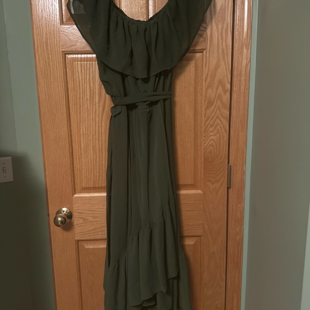 ARULA Elegant Green/Olive plus size B dress